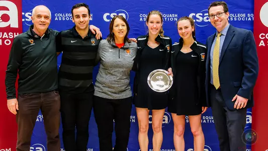 women's squash second place CSA 2020