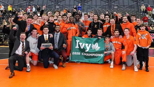 Princeton won its first Ivy League wrestling championship since 1986 Sunday against Cornell.