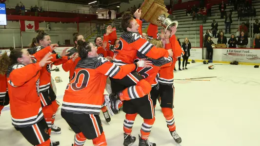 ECAC tournament celebration