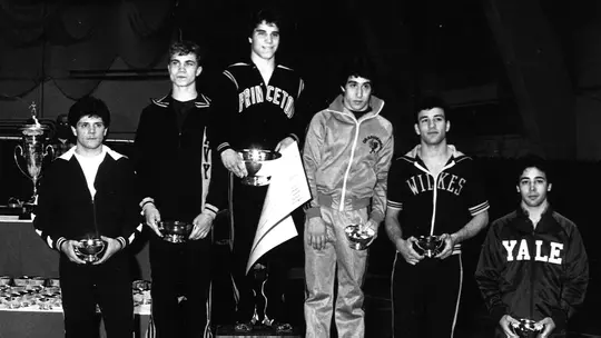 Dave Crisanti 1984 EIWA title at 118 podium photo