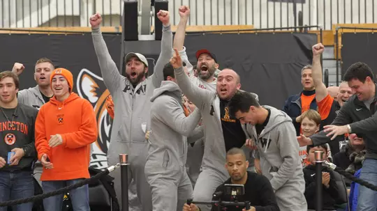 Princeton wrestling alumni at the 2020 match vs. Cornell
