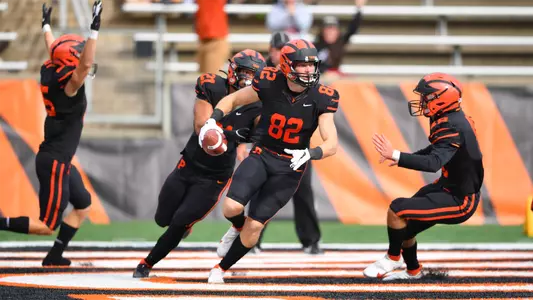 Chase Goodhart celebrates TD