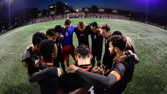 Men's Soccer Huddle 2021 NCAA Tournament