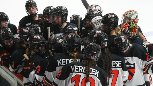women's hockey huddle photo