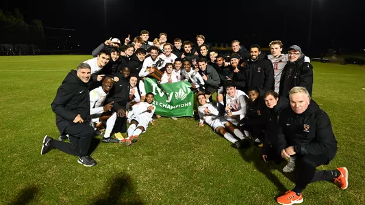Men's Soccerr Ivy Chamnpionship Celebration 2021