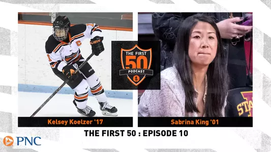 Kelsey Koelzer-Sabrina King podcast graphic