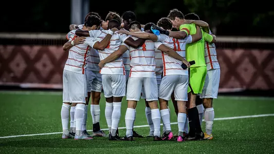2021 Men's Soccer Pregam Huddle