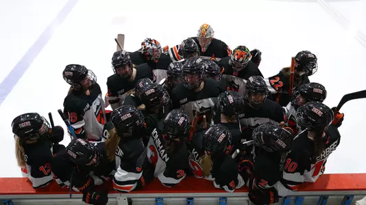 women's hockey huddle photo