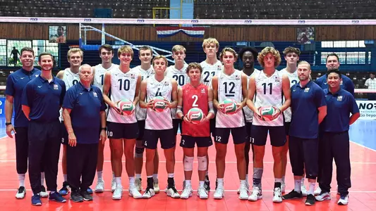 Nyherowo Omene and USA Volleyball U21 Team
