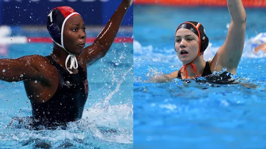 Ashleigh Johnson and Jovana Sekulic