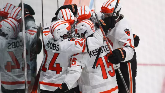 Mens Hockey Celebration vs St. Lawrence