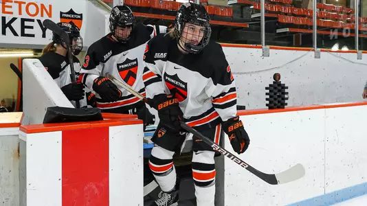 Mariah Keopple skates onto the ice