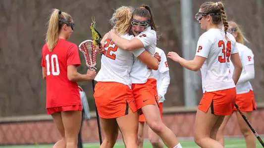 Womens's Lacrosse Celebration vs. Cornell
