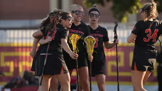 Women's Lacrosse Celebration at USC