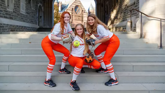 Princeton softball seniors posed photo