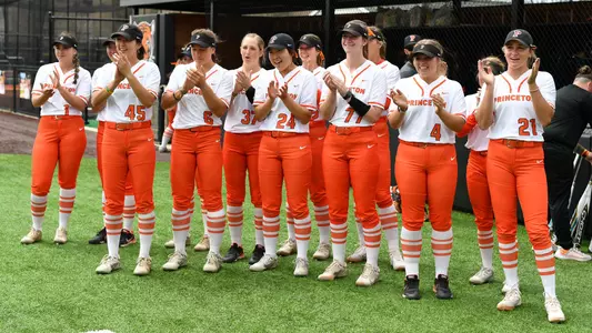 Princeton softball team applauds