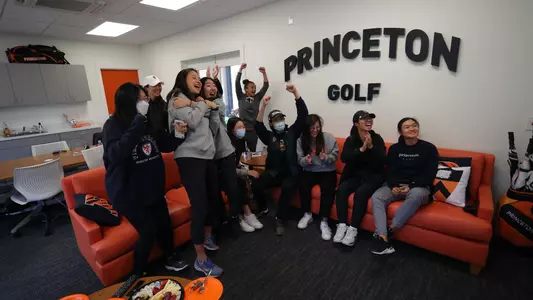 ncaa women's golf selection celebration photo
