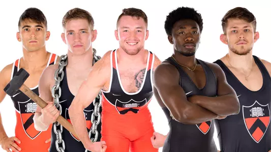 Posed photos of Patrick Glory, Danny Coles, Marshall Keller, Quincy Monday and Nate Dugan