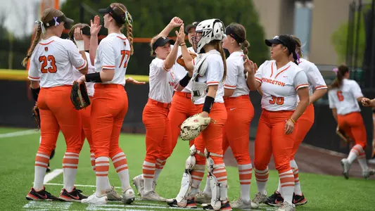 Softball celebration photo