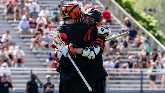 Men's Lacrosse Celebrates Goal 2022 NCAA Quarterfinals