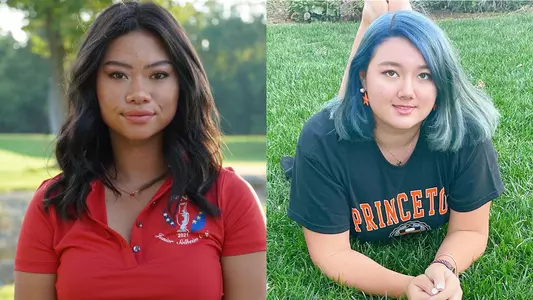 Catherine Rao and Sophie Zhang-Murphy posed photos