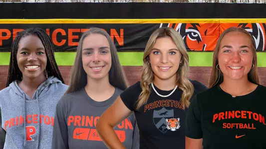 Courtney Harrison, Julia Dumais, Brielle Wright and Abby Hornberger will join the Princeton softball program from the Class of 2026.
