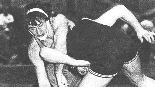 Michael Deehan '84 wrestling action