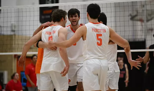 Men's Volleyball Huddle
