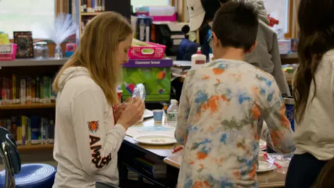 Princeton Swim & Dive visits the classroom
