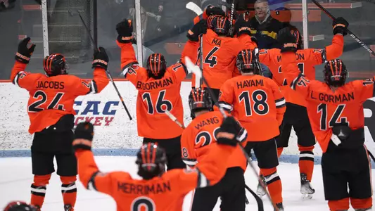 Men's Hockey Celebration vs Providence 2023