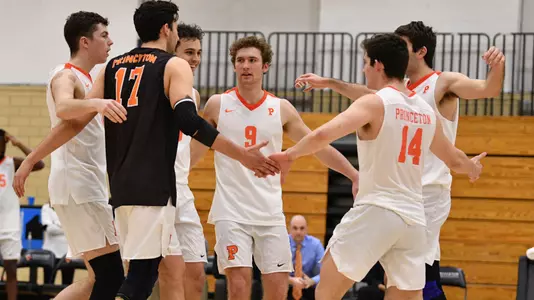 Men's Volleyball Huddle
