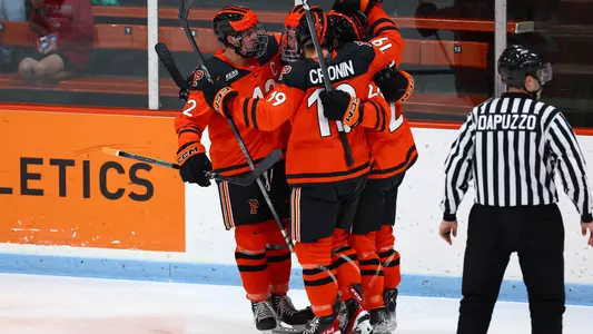 Men's Hockey Celebration Photo vs Toronto 2023