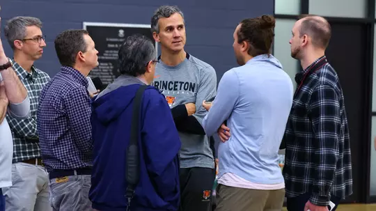 Princeton Basketball hosts a preseason Media Day on October 16, 2023.