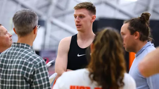 Princeton Basketball hosts a preseason Media Day on October 16, 2023.