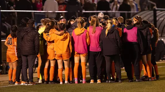 women's soccer huddle photo