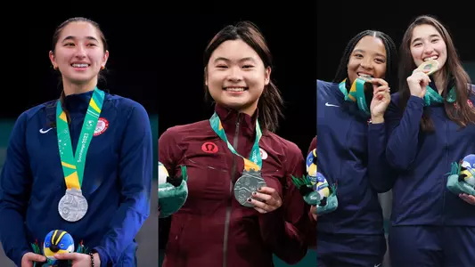 Maia Chamberlain, Sabrina Fang, Alexis Anglade medal photos