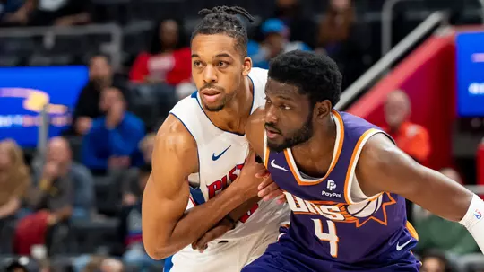 DETROIT MI - Detroit Pistons host the Phoenix Suns in a preseason game at Little Caesars Arena Sunday October 8, 2023 (Amanda J. Cain/ The Detroit Pistons)