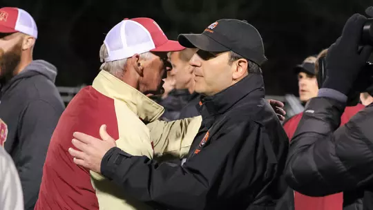 Bill Tierney and Matt Madalon