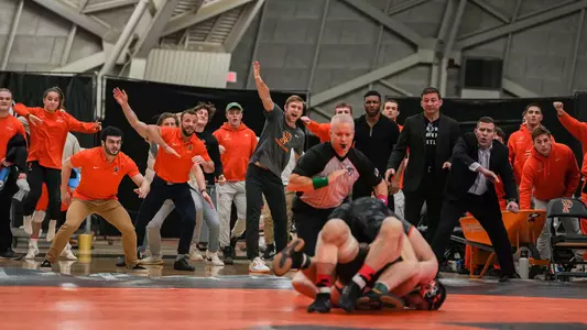 wrestling bench celebration photo