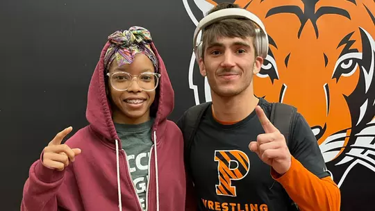Patrick Glory with Trenton Youth Wrestler