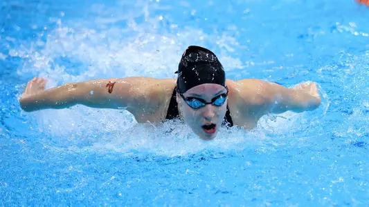 Princeton Women’s Swimming and Diving hosts the Ivy Tournament on February 17, 2023.