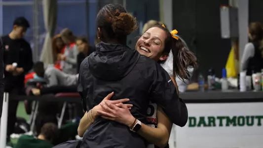 Princeton Women's Track Hug