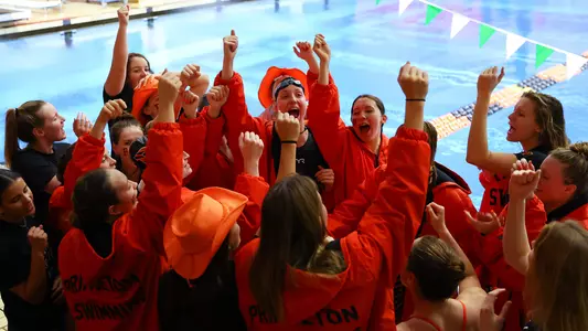 Princeton Women’s Swimming and Diving hosts the Ivy League Tournament on February 16, 2023.