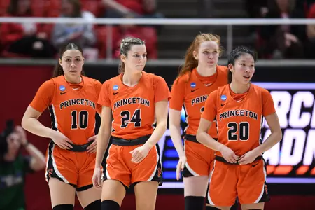 Princeton WBB 23 at March Madness taking the court