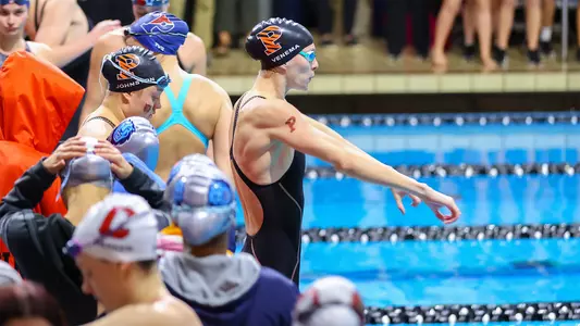 Princeton Women’s Swimming and Diving hosts the Ivy League Tournament on February 15, 2023.