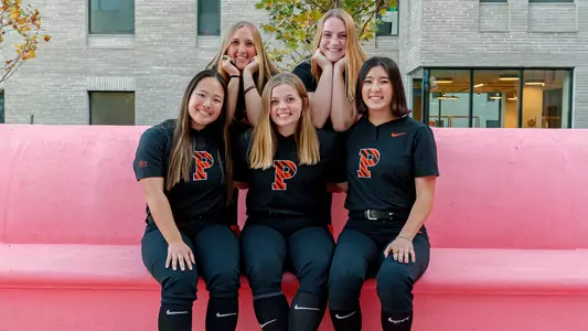 Princeton Softball senior class posed photo