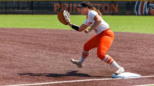 Sophia Marsalo action photo at first base