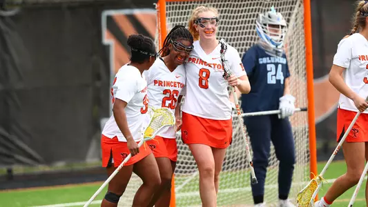 Women's Lacrosse Celebration against Columbia 2023