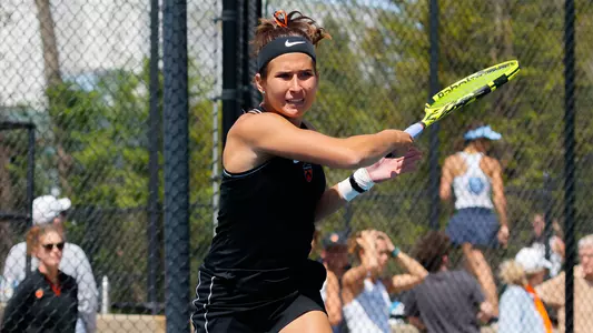 Princeton Womenís Tennis hosts Columbia on April 24, 2022.