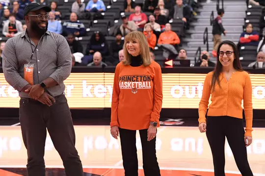 WBB Fellows at honored during Columbia Pregame